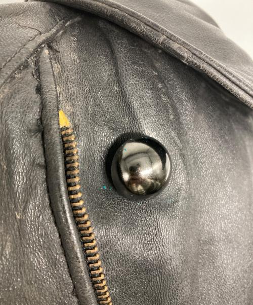 French Army（フランス軍）French Army (フランス軍) 80's モーターサイクルレザーコート ブラック サイズ:92の古着・服飾アイテム