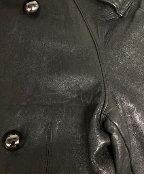 French Army（フランス軍）French Army (フランス軍) 80's モーターサイクルレザーコート ブラック サイズ:92の古着・服飾アイテム