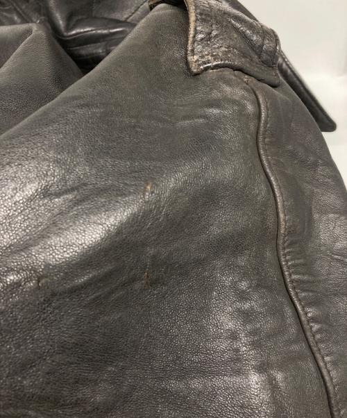 French Army（フランス軍）French Army (フランス軍) 80's モーターサイクルレザーコート ブラック サイズ:92の古着・服飾アイテム