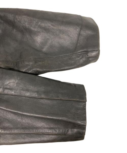 French Army（フランス軍）French Army (フランス軍) 80's モーターサイクルレザーコート ブラック サイズ:92の古着・服飾アイテム