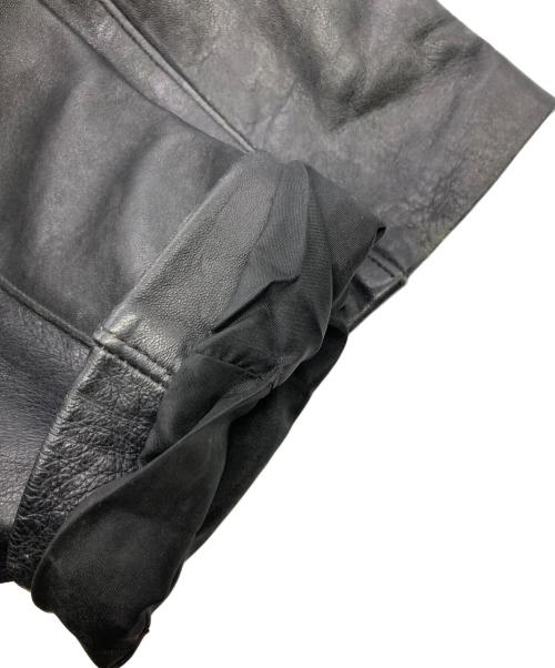 French Army（フランス軍）French Army (フランス軍) 70's モーターサイクルレザーコート ブラック サイズ:96の古着・服飾アイテム