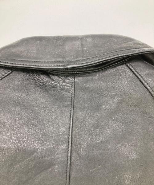 French Army（フランス軍）French Army (フランス軍) 70's モーターサイクルレザーコート ブラック サイズ:96の古着・服飾アイテム