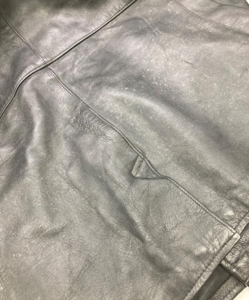 French Army（フランス軍）French Army (フランス軍) 70's モーターサイクルレザーコート ブラック サイズ:96の古着・服飾アイテム