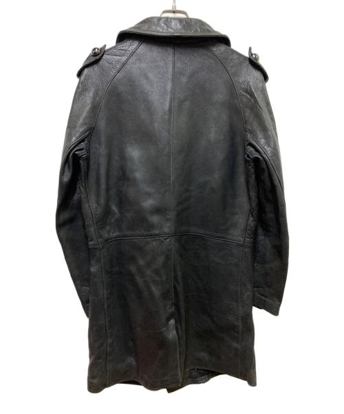French Army（フランス軍）French Army (フランス軍) 80's モーターサイクルレザーコート ブラック サイズ:92の古着・服飾アイテム