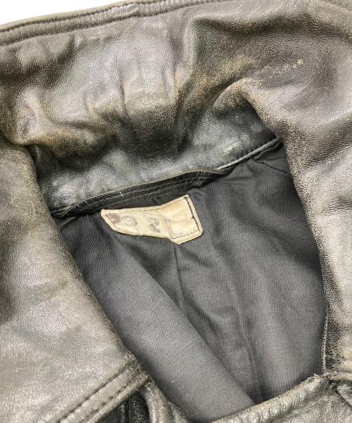 French Army（フランス軍）French Army (フランス軍) 80's モーターサイクルレザーコート ブラック サイズ:92の古着・服飾アイテム