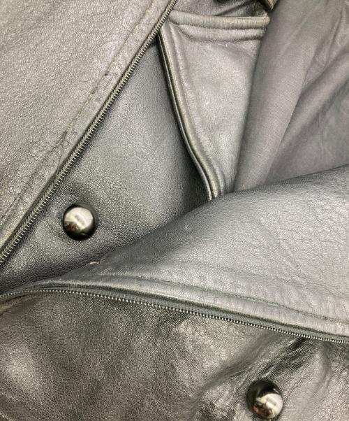 French Army（フランス軍）French Army (フランス軍) 80's モーターサイクルレザーコート ブラック サイズ:92の古着・服飾アイテム