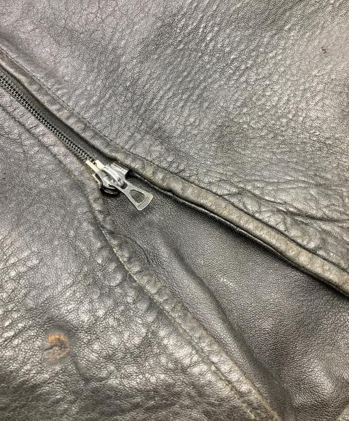 French Army（フランス軍）French Army (フランス軍) 80's モーターサイクルレザーコート ブラック サイズ:92の古着・服飾アイテム