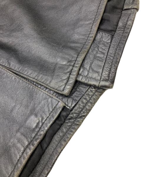 French Army（フランス軍）French Army (フランス軍) 80's モーターサイクルレザーコート ブラック サイズ:92の古着・服飾アイテム