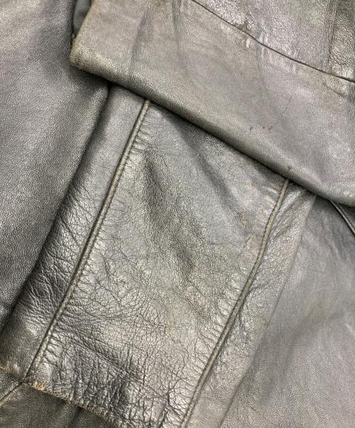 French Army（フランス軍）French Army (フランス軍) 80's モーターサイクルレザーコート ブラック サイズ:92の古着・服飾アイテム