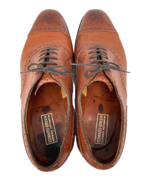 Edward Green（エドワードグリーン）Edward Green (エドワードグリーン) カドガン セミブローグシューズ ブラウン サイズ:SIZE 8 1/2 19 D 88の古着・服飾アイテム