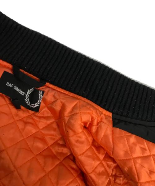 RAF SIMONS（ラフシモンズ）RAF SIMONS (ラフシモンズ) FRED PERRY (フレッドペリー) MA-1ジャケット ブラック サイズ:40の古着・服飾アイテム