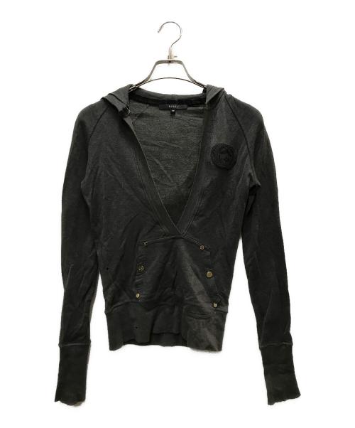 GUCCI（グッチ）GUCCI (グッチ) Gロゴワッペン パーカー グレー サイズ:XSの古着・服飾アイテム