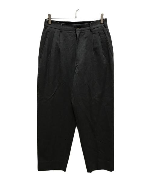 COMME des GARCONS HOMME PLUS（コムデギャルソンオムプリュス）COMME des GARCONS HOMME PLUS (コムデギャルソンオムプリュス) 2タックウールスラックス グレー サイズ:Sの古着・服飾アイテム