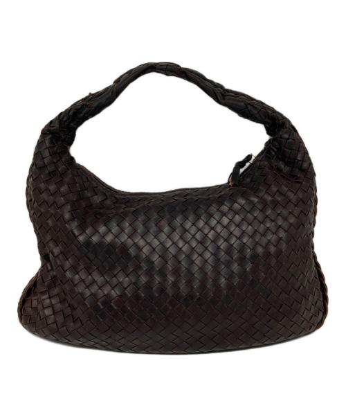BOTTEGA VENETA（ボッテガベネタ）BOTTEGA VENETA (ボッテガベネタ) イントレチャートホーボーバッグ ブラウンの古着・服飾アイテム