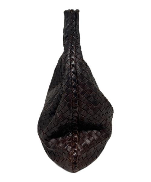 BOTTEGA VENETA（ボッテガベネタ）BOTTEGA VENETA (ボッテガベネタ) イントレチャートホーボーバッグ ブラウンの古着・服飾アイテム