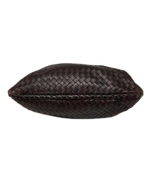 BOTTEGA VENETA（ボッテガベネタ）BOTTEGA VENETA (ボッテガベネタ) イントレチャートホーボーバッグ ブラウンの古着・服飾アイテム