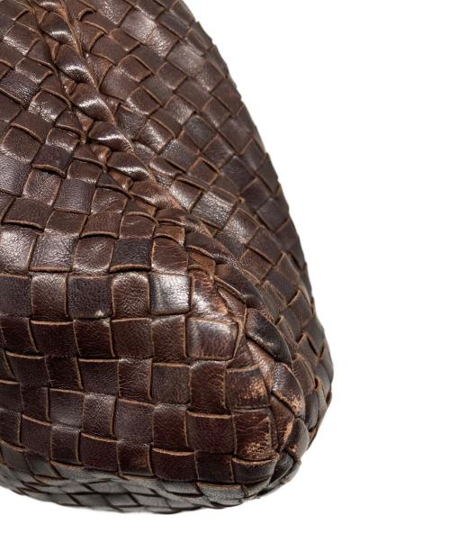 BOTTEGA VENETA（ボッテガベネタ）BOTTEGA VENETA (ボッテガベネタ) イントレチャートホーボーバッグ ブラウンの古着・服飾アイテム