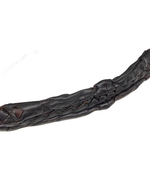 BOTTEGA VENETA（ボッテガベネタ）BOTTEGA VENETA (ボッテガベネタ) イントレチャートホーボーバッグ ブラウンの古着・服飾アイテム