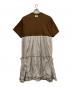 ANITA ARENBERG (アニタアレンバーグ) フリルリメイクワンピース ブラウン サイズ:XXXL：8000円