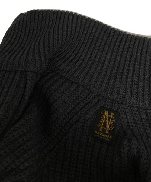 BATONER（バトナ―）BATONER (バトナ―) SIGNATURE DRIVERS KNIT グレー サイズ:3の古着・服飾アイテム
