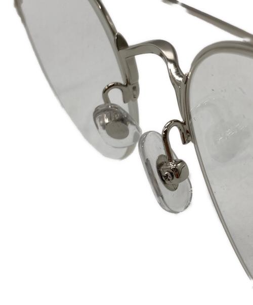 LAVID（ラビド）LAVID (ラビド) ダブルブリッジ眼鏡 シルバーの古着・服飾アイテム