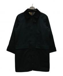 Barbour（バブアー）の古着「2レイヤー ロングコート」｜ネイビー