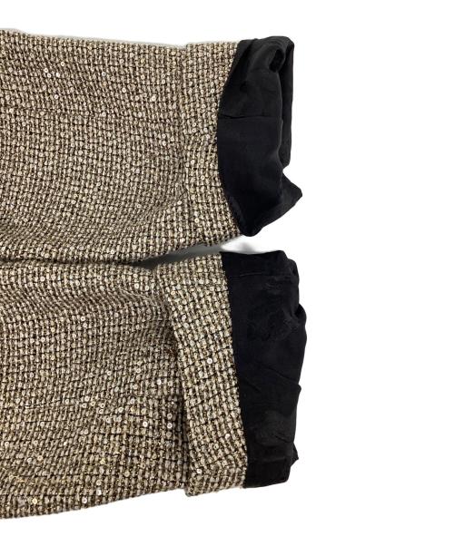 GUCCI（グッチ）GUCCI (グッチ) スパンコールセットアップスカート ベージュ サイズ:42の古着・服飾アイテム