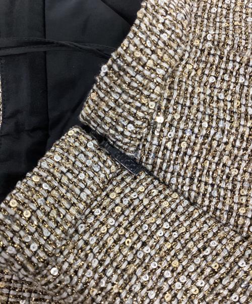GUCCI（グッチ）GUCCI (グッチ) スパンコールセットアップスカート ベージュ サイズ:42の古着・服飾アイテム