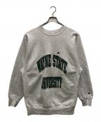 Champion REVERSE WEAVEチャンピオン リバース ウィーブ）の古着「90s～00s カレッジロゴスウェット」｜グレー