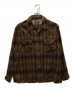 PENDLETONペンドルトン）の古着「60s～70s ウールチェックシャツ」｜ブラウン