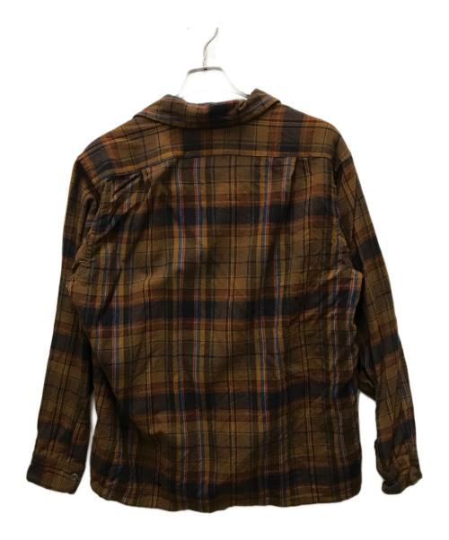 PENDLETON（ペンドルトン）PENDLETON (ペンドルトン) 60s～70s ウールチェックシャツ ブラウン サイズ:Lの古着・服飾アイテム