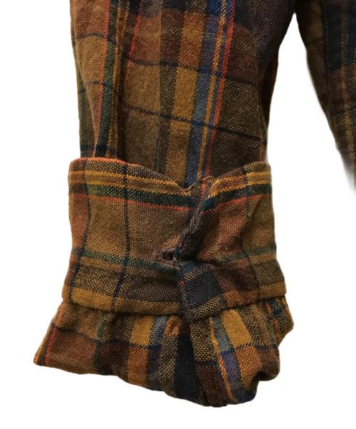 PENDLETON（ペンドルトン）PENDLETON (ペンドルトン) 60s～70s ウールチェックシャツ ブラウン サイズ:Lの古着・服飾アイテム