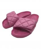 BIRKENSTOCKビルケンシュトック）の古着「Sylt パデッドレザー サンダル」｜ピンク