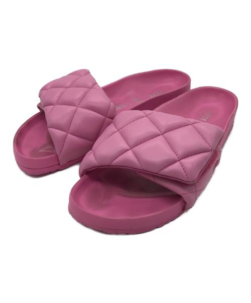 BIRKENSTOCK（ビルケンシュトック）BIRKENSTOCK (ビルケンシュトック) Sylt パデッドレザー サンダル ピンク サイズ:26の古着・服飾アイテム