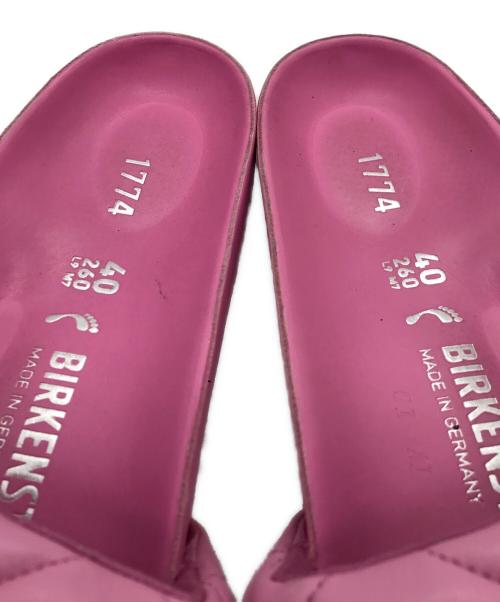 BIRKENSTOCK（ビルケンシュトック）BIRKENSTOCK (ビルケンシュトック) Sylt パデッドレザー サンダル ピンク サイズ:26の古着・服飾アイテム