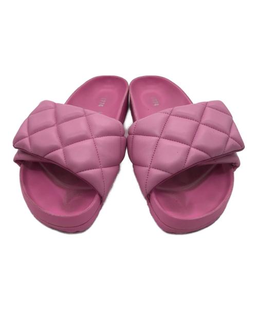 BIRKENSTOCK（ビルケンシュトック）BIRKENSTOCK (ビルケンシュトック) Sylt パデッドレザー サンダル ピンク サイズ:26の古着・服飾アイテム