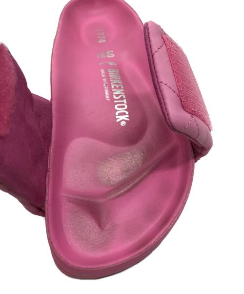 BIRKENSTOCK（ビルケンシュトック）BIRKENSTOCK (ビルケンシュトック) Sylt パデッドレザー サンダル ピンク サイズ:26の古着・服飾アイテム