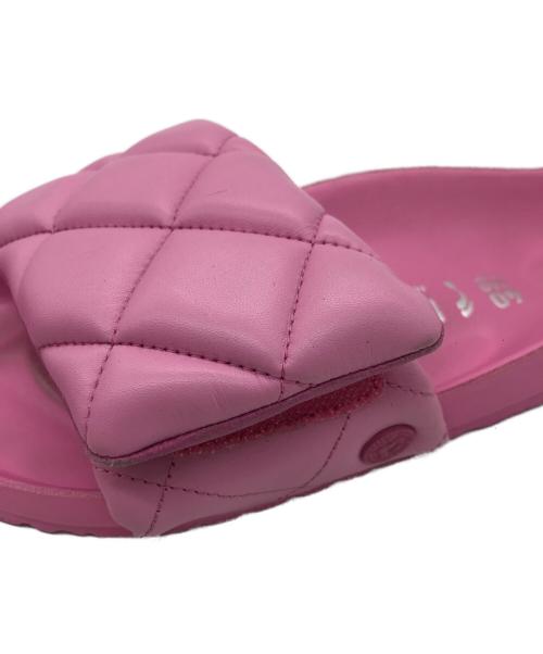 BIRKENSTOCK（ビルケンシュトック）BIRKENSTOCK (ビルケンシュトック) Sylt パデッドレザー サンダル ピンク サイズ:26の古着・服飾アイテム