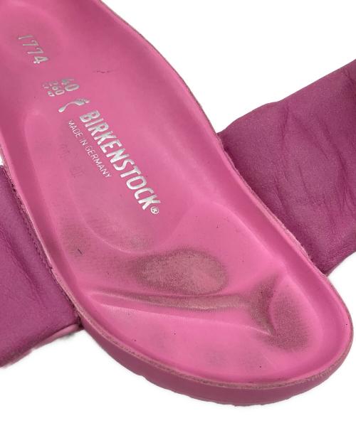 BIRKENSTOCK（ビルケンシュトック）BIRKENSTOCK (ビルケンシュトック) Sylt パデッドレザー サンダル ピンク サイズ:26の古着・服飾アイテム