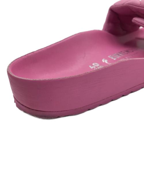 BIRKENSTOCK（ビルケンシュトック）BIRKENSTOCK (ビルケンシュトック) Sylt パデッドレザー サンダル ピンク サイズ:26の古着・服飾アイテム