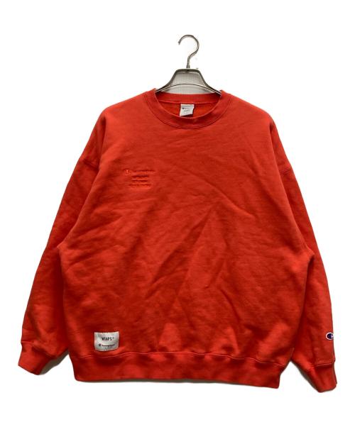 Champion（チャンピオン）Champion (チャンピオン) WTAPS (ダブルタップス) Academy Crew Neck オレンジ サイズ:XLの古着・服飾アイテム