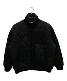 Stripes For Creative（ストライプ フォー クリエイティブ）の古着「QUILTED PUFF JACKET」｜ブラック