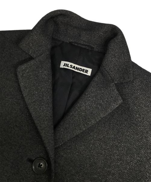 JIL SANDER（ジルサンダー）JIL SANDER (ジルサンダー) カシミヤ混ウールテーラードジャケット グレー サイズ:34の古着・服飾アイテム