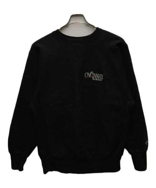 Champion REVERSE WEAVE（チャンピオン リバース ウィーブ）Champion REVERSE WEAVE (チャンピオン リバース ウィーブ) 90s刺繍タグリバースウィーブスウェット ブラック サイズ:Lの古着・服飾アイテム