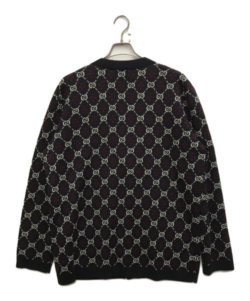 GUCCI（グッチ）GUCCI (グッチ) ダイヤモンドアーガイルGGカーディガン ネイビー サイズ:XLの古着・服飾アイテム