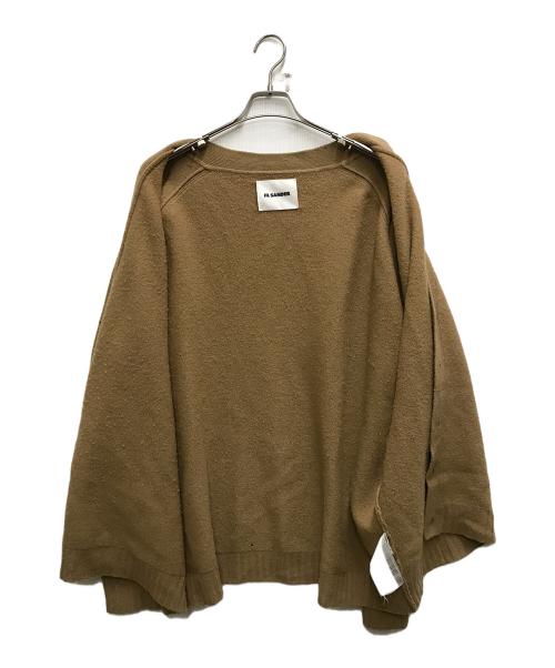 JIL SANDER（ジルサンダー）JIL SANDER (ジルサンダー) ダブルフェイスカーディガン ベージュ サイズ:50の古着・服飾アイテム