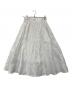 Snidel（スナイデル）の古着「エンボスJQボリュームギャザースカート SWFS241179」｜ホワイト