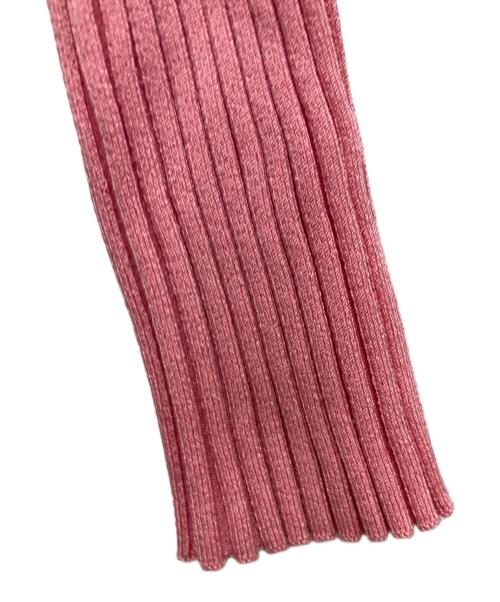 jacquemus（ジャックムス）jacquemus (ジャックムス) クロップドリブニットカーディガン ピンク サイズ:38の古着・服飾アイテム