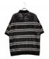Supreme (シュプリーム) Sequin Stripe Zip  Polo ブラック サイズ:M：15000円