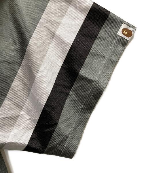 A BATHING APE（アベイシングエイプ）A BATHING APE (アベイシングエイプ) FOOTBALL JERSEY グレー サイズ:Lの古着・服飾アイテム
